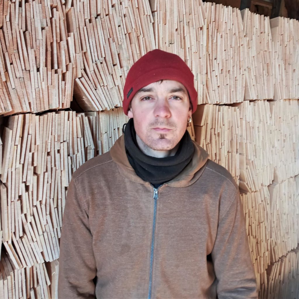 portrait de Romain Poulet Charpentier Tavaillonneur